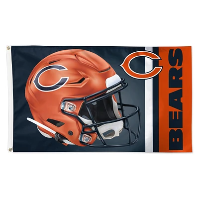 WinCraft Chicago Bears Alternate Helmet Single-Sided 3' x 5' Deluxe Flag