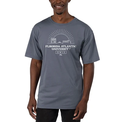 Men's Uscape Apparel Blue Florida Atlantic Owls Garment Dyed T-Shirt