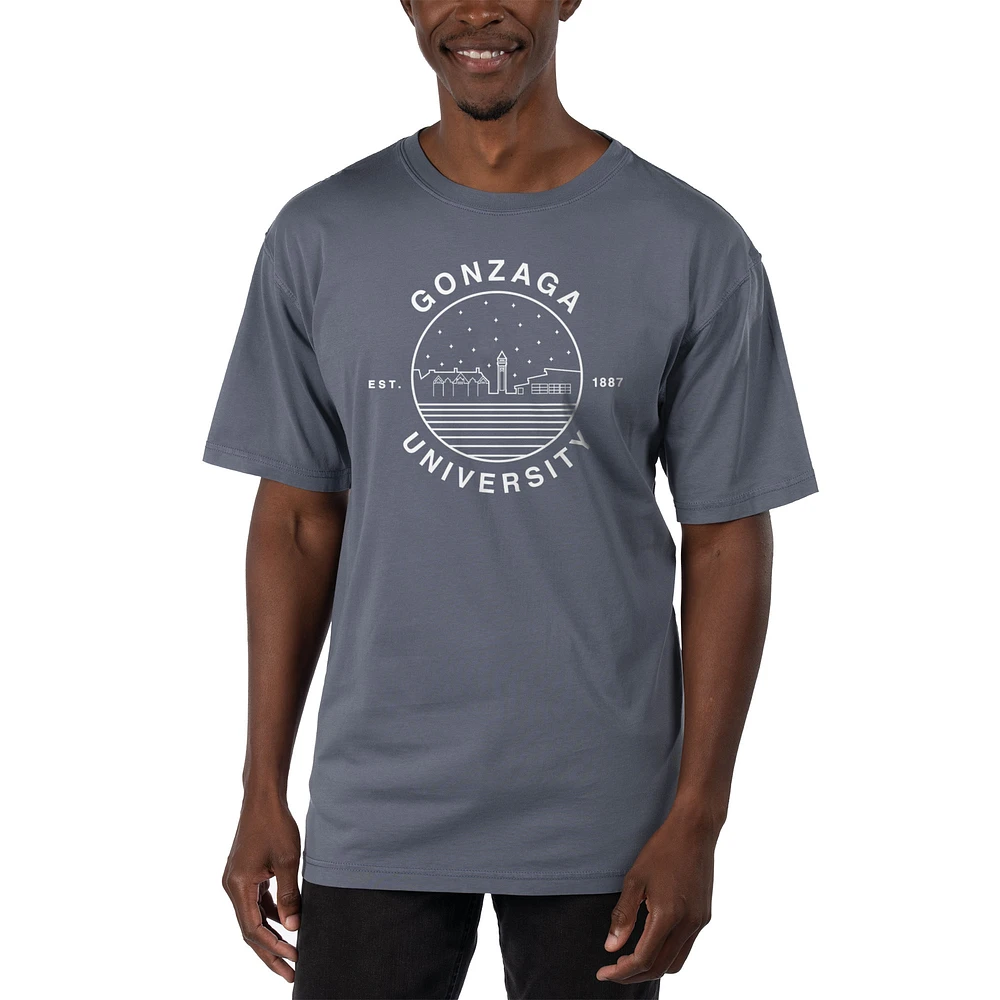 Men's Uscape Apparel Blue Gonzaga Bulldogs Garment Dyed T-Shirt