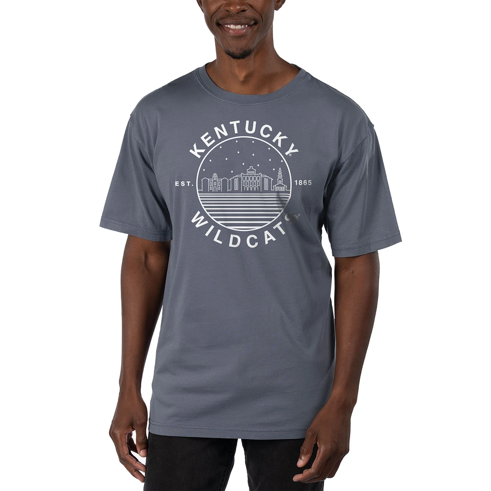 Men's Uscape Apparel Blue Kentucky Wildcats Garment Dyed T-Shirt