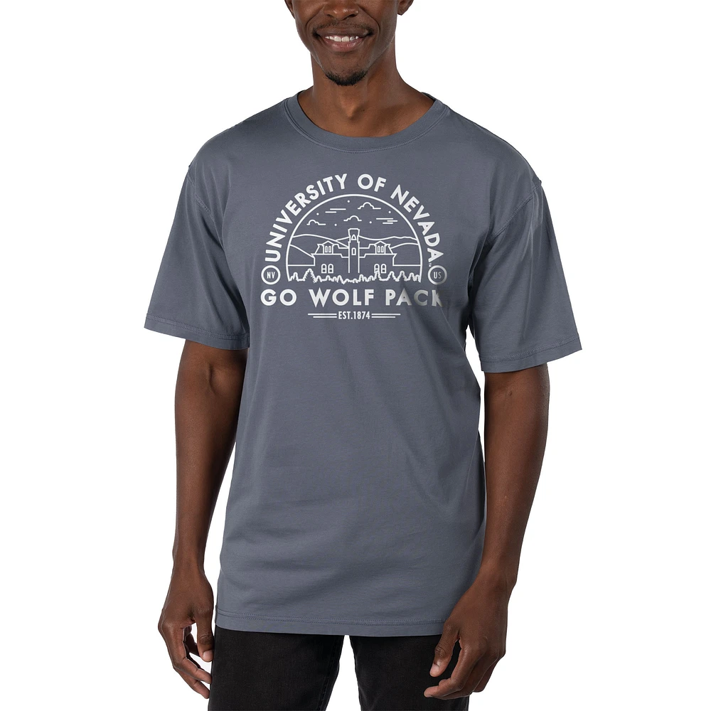 Men's Uscape Apparel Nevada Wolf Pack Garment Dyed T-Shirt