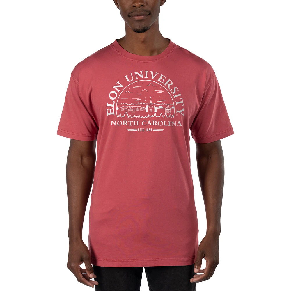 Men's Uscape Apparel Light Red Elon Phoenix Garment Dyed T-Shirt