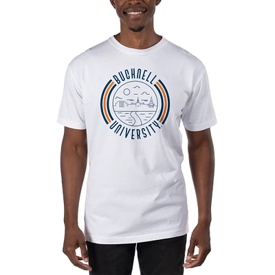 Men's Uscape Apparel White Bucknell Bison T-Shirt
