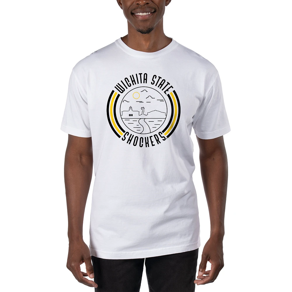 Men's Uscape Apparel White Wichita State Shockers T-Shirt