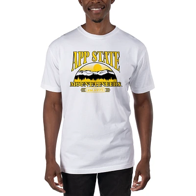 Men's Uscape Apparel White Appalachian State Mountaineers T-Shirt