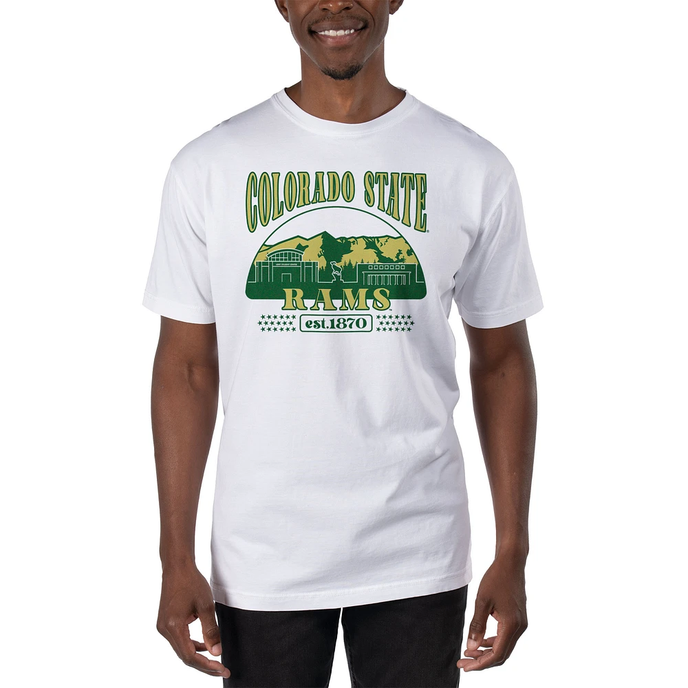 Men's Uscape Apparel White Colorado State Rams T-Shirt