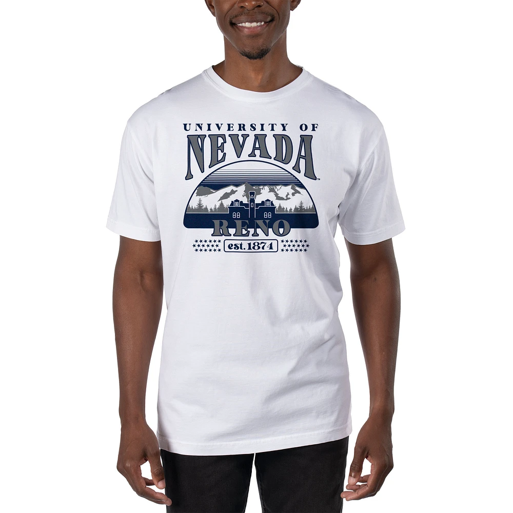 Men's Uscape Apparel White Nevada Wolf Pack T-Shirt