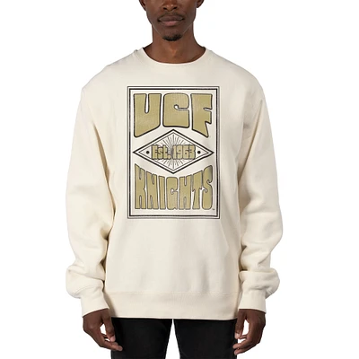 Men's Uscape Apparel Cream UCF Knights Premium Heavyweight Pullover Sweatshirt
