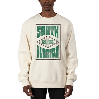Men's Uscape Apparel Cream South Florida Bulls Premium Heavyweight Pullover Sweatshirt