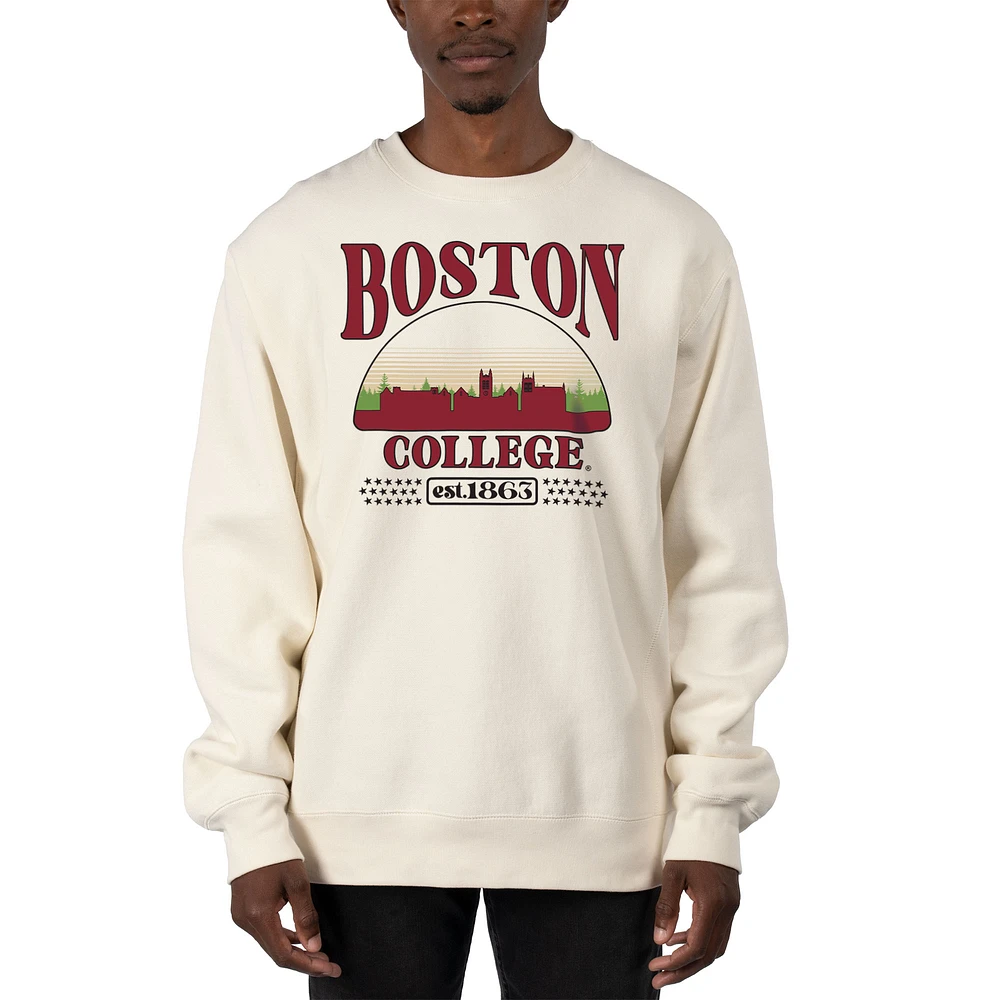 Men's Uscape Apparel Boston College Eagles Premium Heavyweight Pullover Sweatshirt