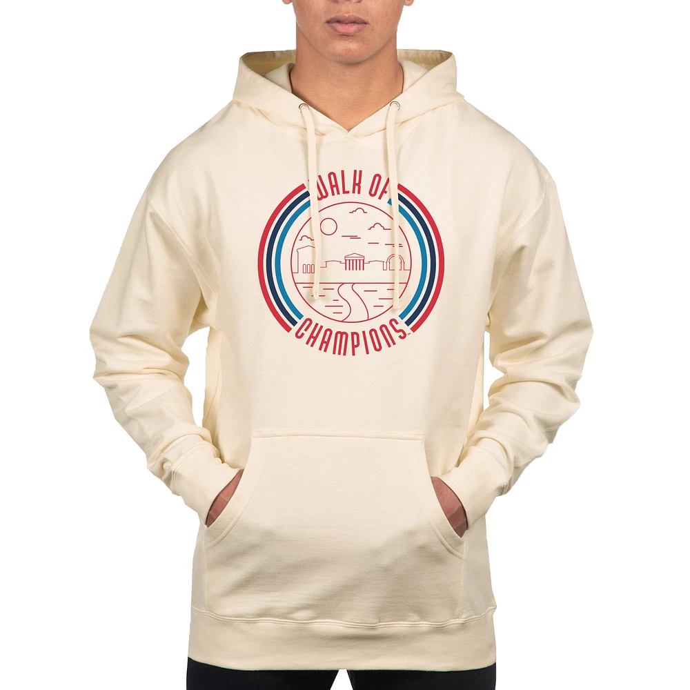 Men's Uscape Apparel Cream Ole Miss Rebels Standard Pullover Hoodie