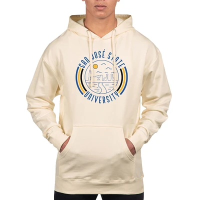 Men's Uscape Apparel Cream San Jose State Spartans Standard Pullover Hoodie