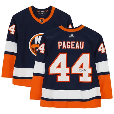 Jean-Gabriel Pageau Navy New York Islanders Autographed adidas 2020 Reverse Retro Jersey
