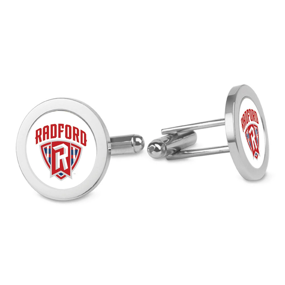 Silver Radford Highlanders Logo Cufflinks