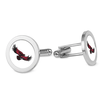 Silver Saint Joseph's Hawks Logo Cufflinks