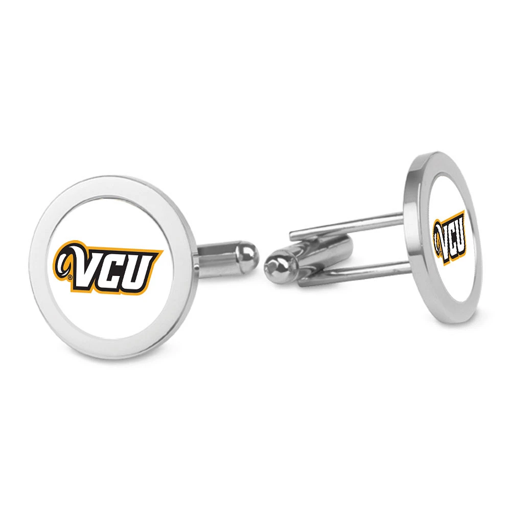 Silver VCU Rams Logo Cufflinks