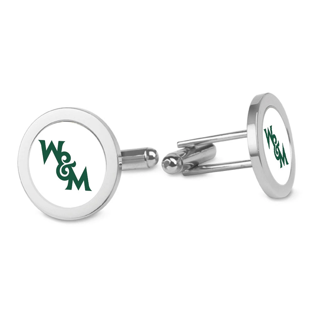 Silver William & Mary Tribe Logo Cufflinks