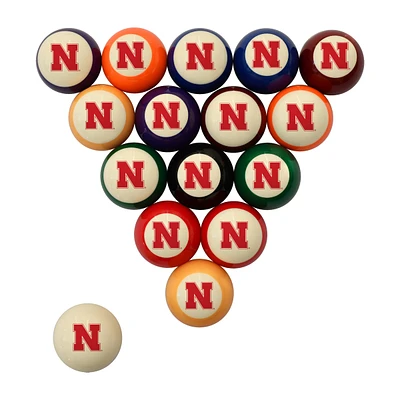 Imperial Nebraska Huskers Retro Billiard Ball Set