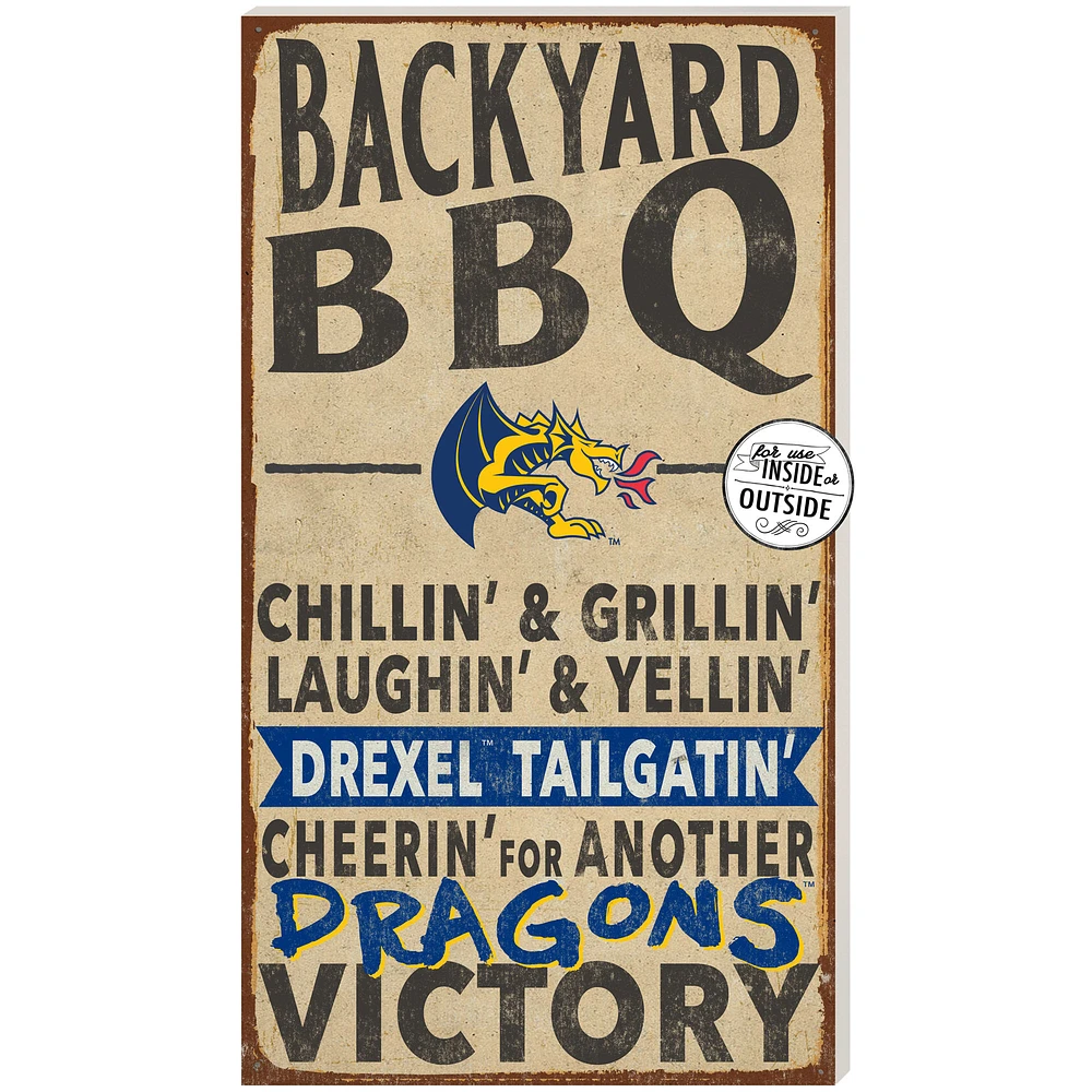 Drexel Dragons 11" x 20" Indoor/Outdoor BBQ Sign