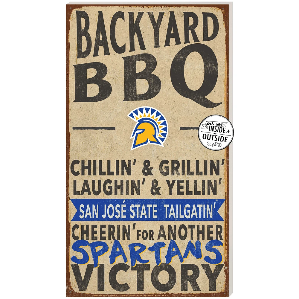 San Jose State Spartans 11" x 20" Indoor/Outdoor BBQ Sign