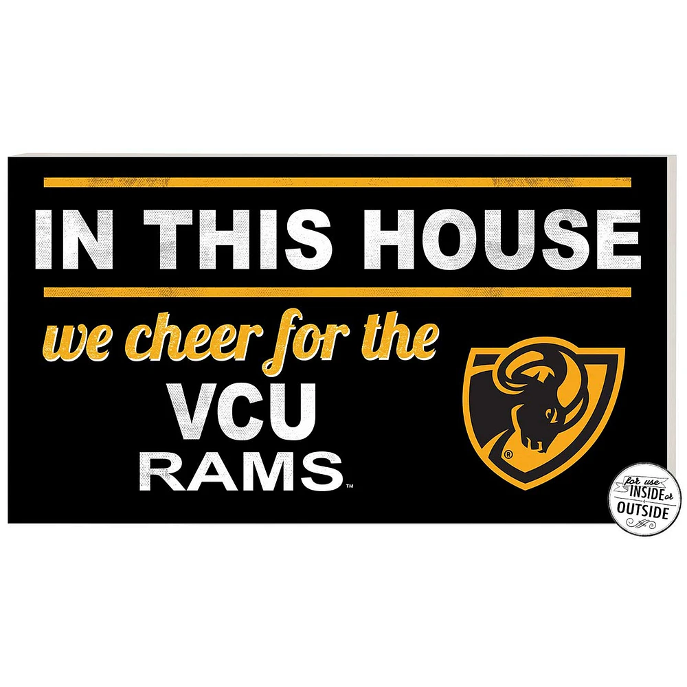 VCU Rams 11" x 20" Indoor/Outdoor In This House Sign