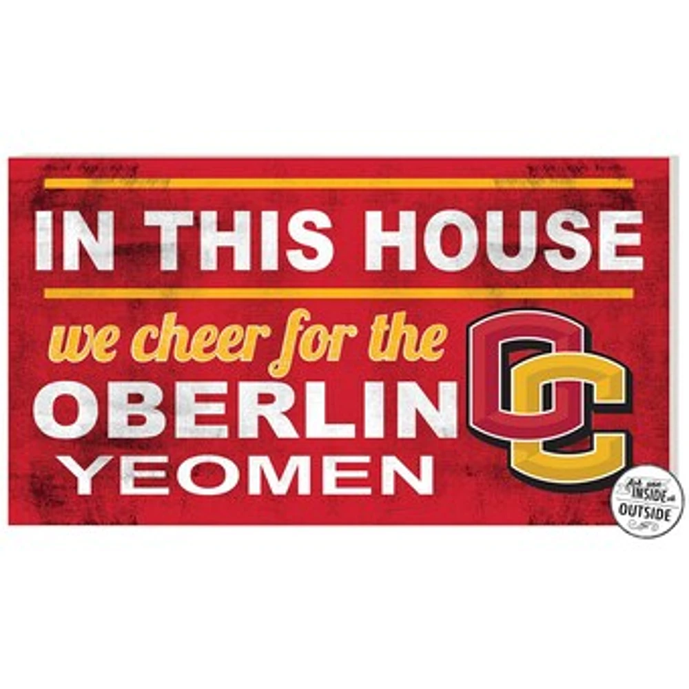 Oberlin Yeomen 11" x 20" Indoor/Outdoor In This House Sign