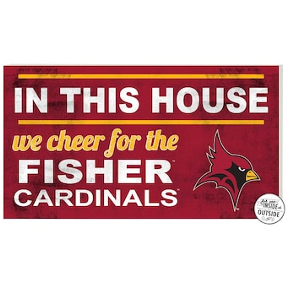 St. John Fisher Cardinals 11" x 20" Indoor/Outdoor In This House Sign