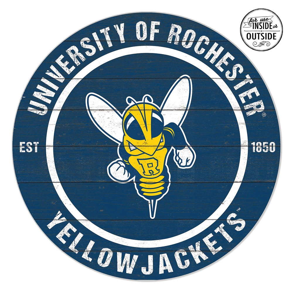 Rochester Yellow Jackets 20" x 20" Indoor/Outdoor Circle Sign