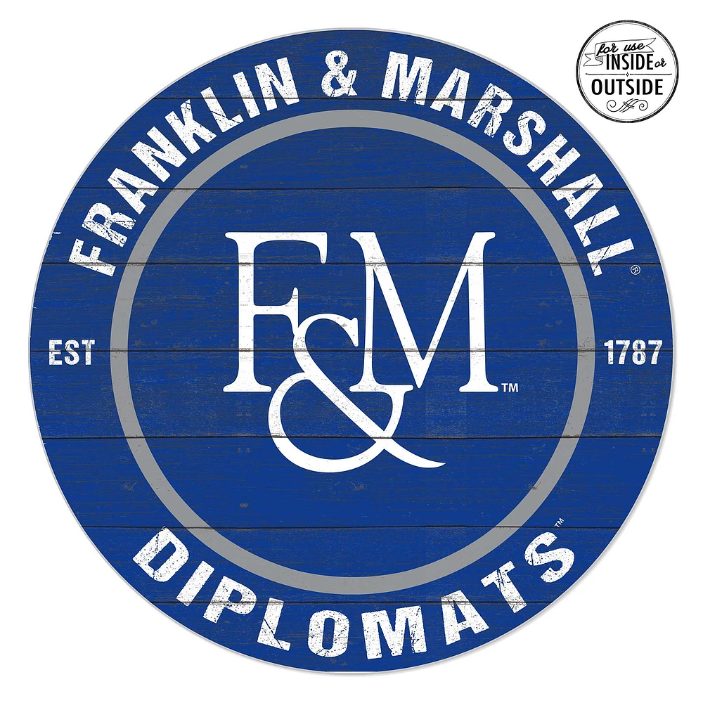 Franklin & Marshall Diplomats 20" x 20" Indoor/Outdoor Circle Sign