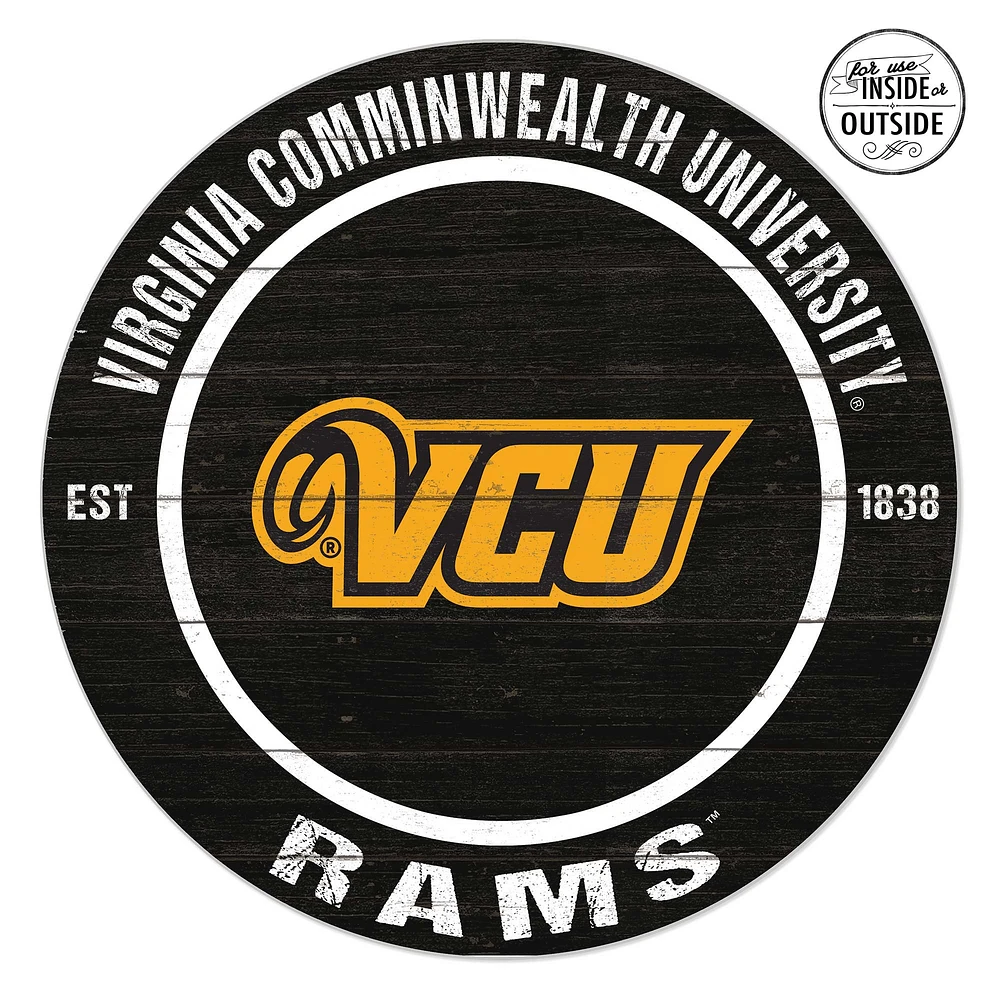 VCU Rams 20" x 20" Indoor/Outdoor Circle Sign