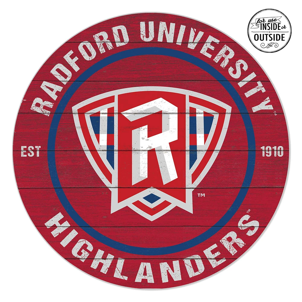 Radford Highlanders 20" x 20" Indoor/Outdoor Circle Sign