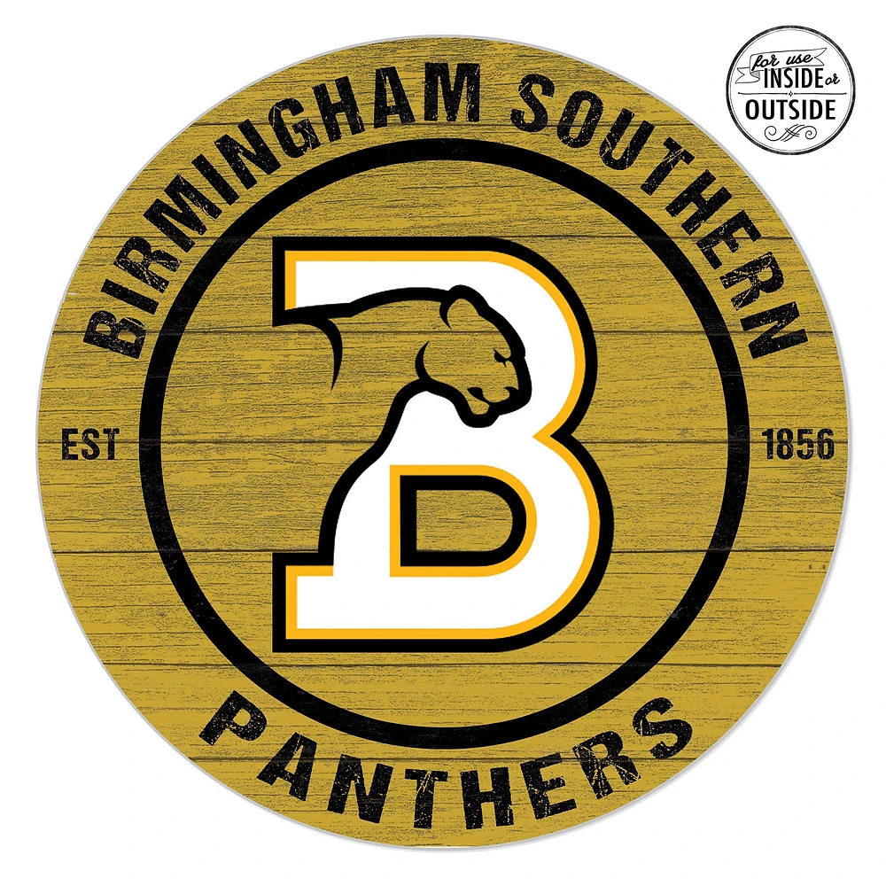 Birmingham-Southern Panthers 20" x 20" Indoor/Outdoor Circle Sign