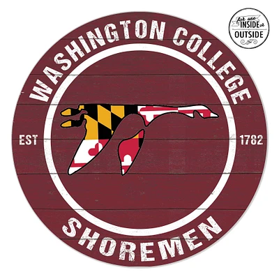Washington College Shoremen 20" x 20" Indoor/Outdoor Circle Sign