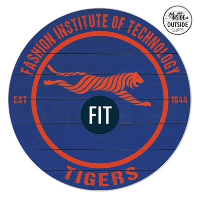 SUNY Fashion Institute of Technology Tigers 20" x 20" Indoor/Outdoor Circle Sign