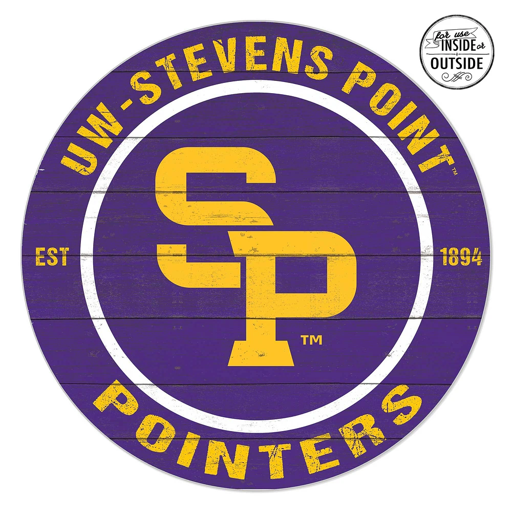 Wisconsin-Stevens Point Pointers 20" x 20" Indoor/Outdoor Circle Sign
