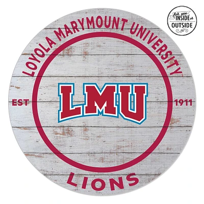 Loyola Marymount Lions 20'' x 20'' Indoor/Outdoor Weathered Circle Sign