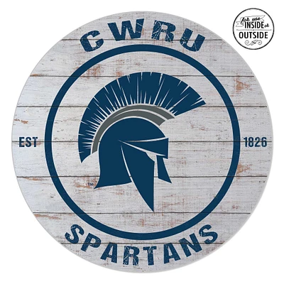 Case Western Reserve University 20'' x 20'' Indoor/Outdoor Weathered Circle Sign