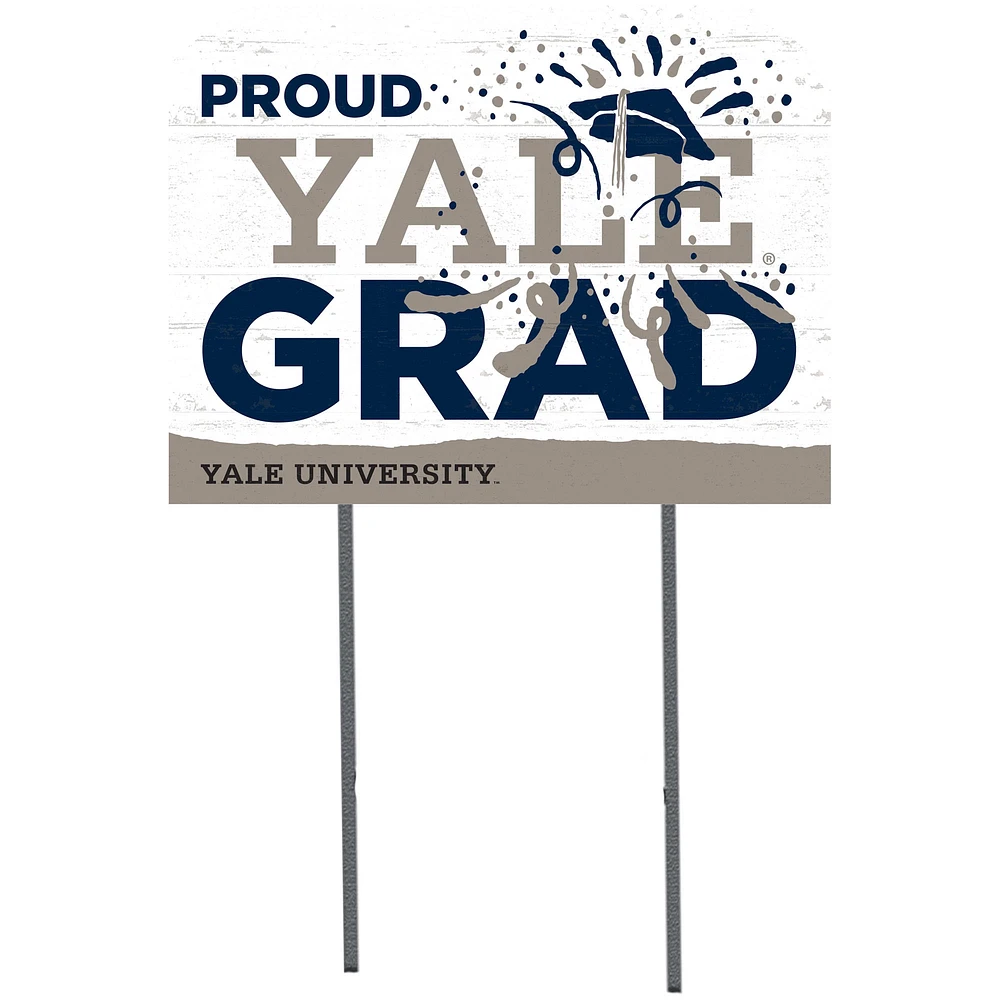 Yale Bulldogs 18'' x 24'' Proud Graduate Yard Sign