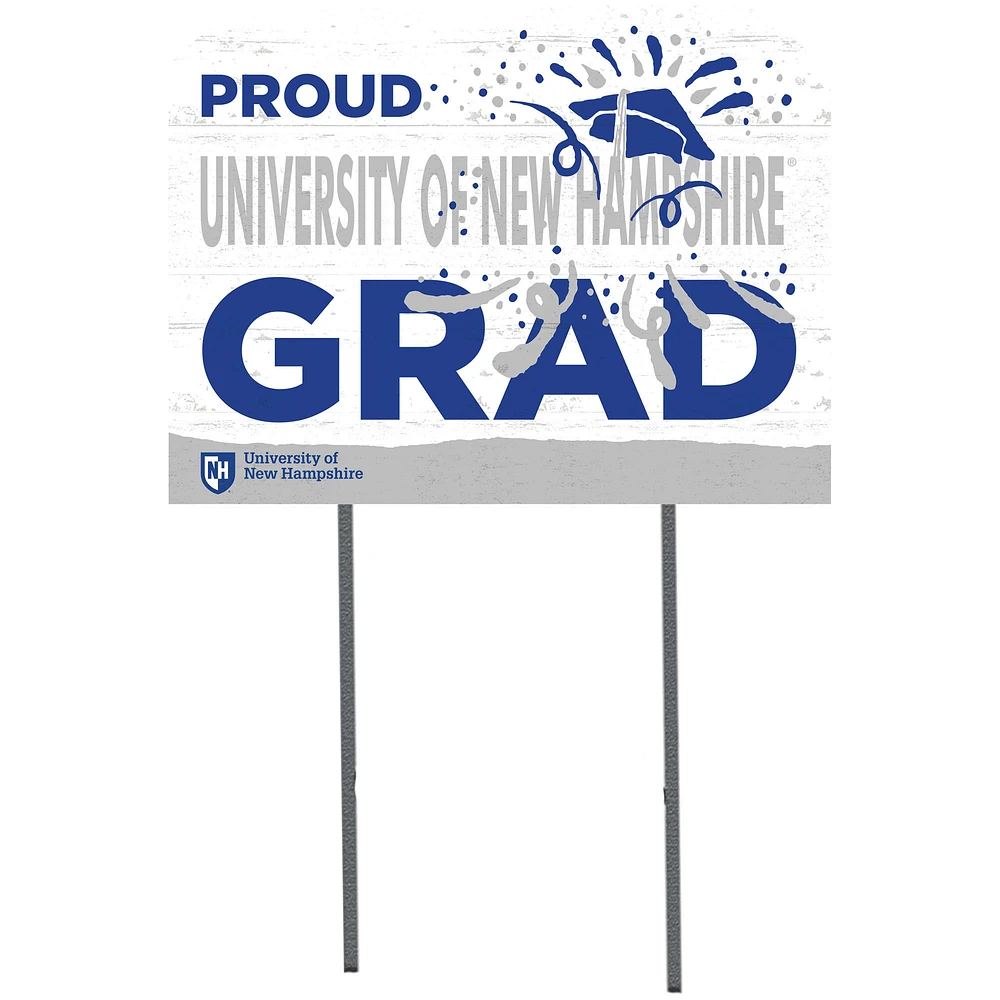 New Hampshire Wildcats 18'' x 24'' Proud Graduate Yard Sign