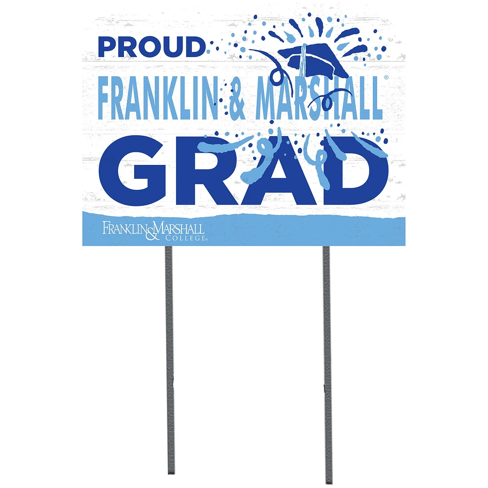 Franklin & Marshall Diplomats 18'' x 24'' Proud Graduate Yard Sign
