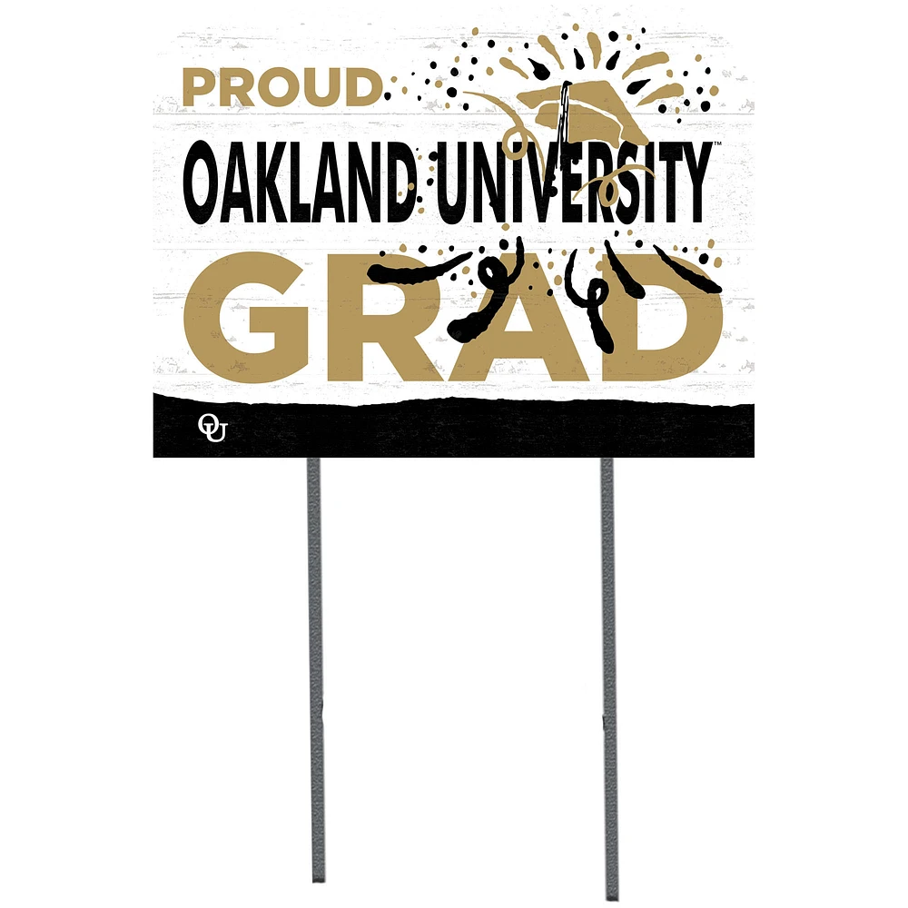 Oakland Golden Grizzlies 18'' x 24'' Proud Graduate Yard Sign