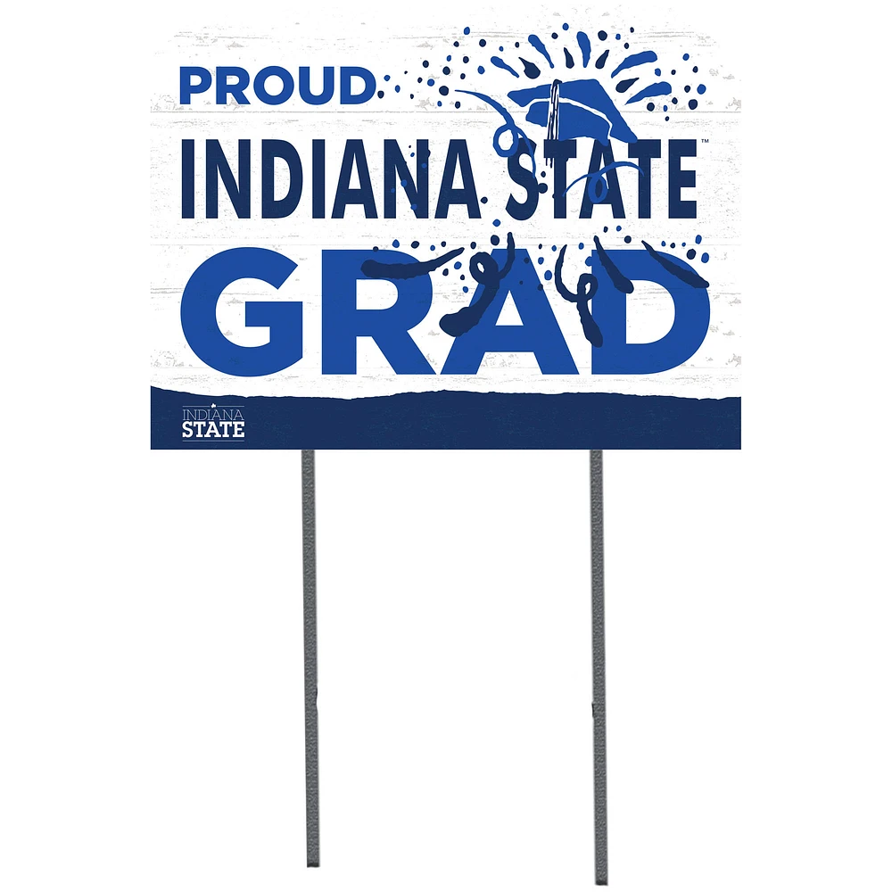Indiana State Sycamores 18'' x 24'' Proud Graduate Yard Sign