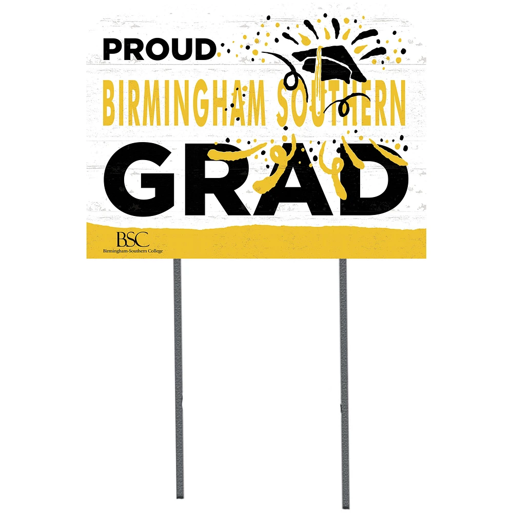 Birmingham-Southern Panthers 18'' x 24'' Proud Graduate Yard Sign