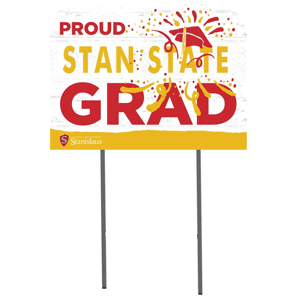 Cal State Stanislaus Warriors 18'' x 24'' Proud Graduate Yard Sign