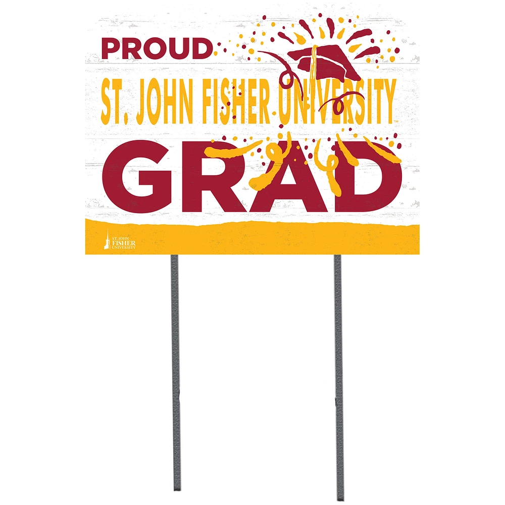 St. John Fisher Cardinals 18'' x 24'' Proud Graduate Yard Sign