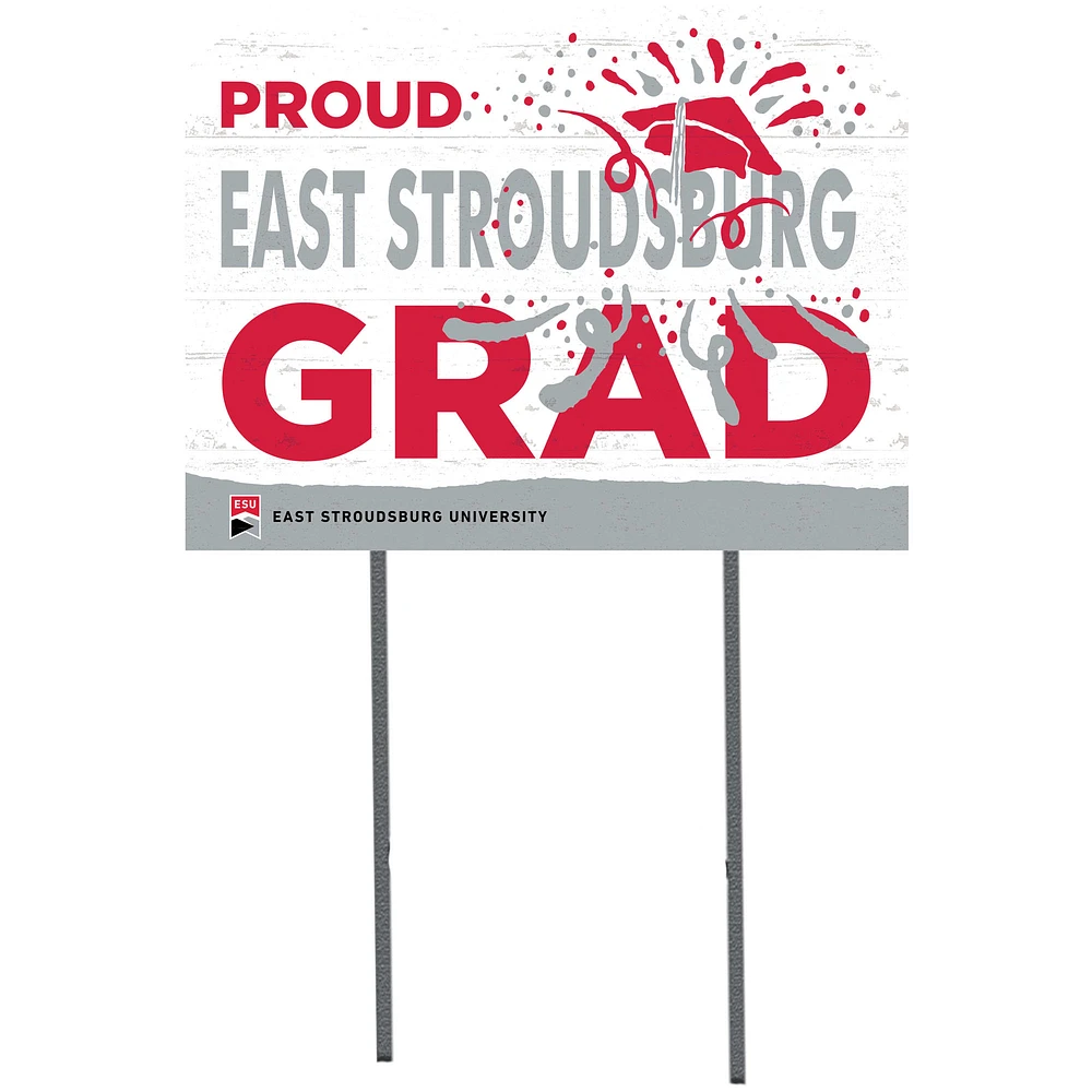 East Stroudsburg Warriors 18'' x 24'' Proud Graduate Yard Sign