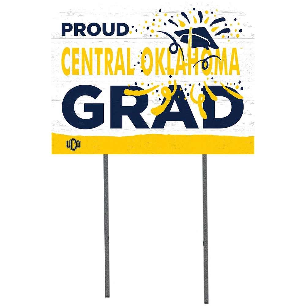 Central Oklahoma Bronchos 18'' x 24'' Proud Graduate Yard Sign