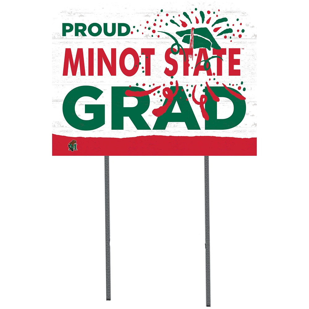 Minot State Beavers 18'' x 24'' Proud Graduate Yard Sign