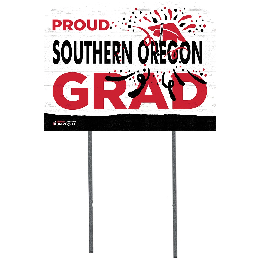 Southern Oregon Raiders 18'' x 24'' Proud Graduate Yard Sign
