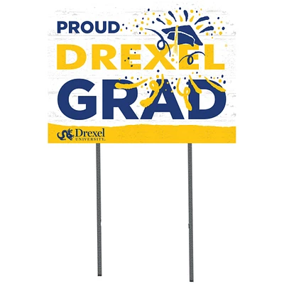 Drexel Dragons 18'' x 24'' Proud Graduate Yard Sign